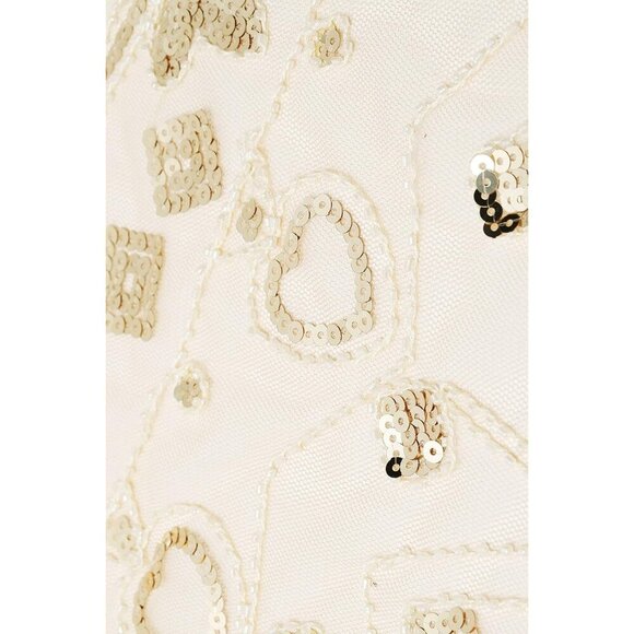 BABEYOND 1920s Sequin Beaded Shawl Wraps Fringed Evening Cape Scarf for Wedding - Picture 6 of 6